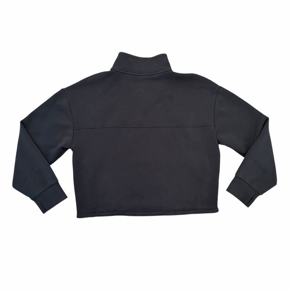 Varley Sweatshirt Sian Cropped Half Zip Midlayer Black Medium - Picture 4 of 6
